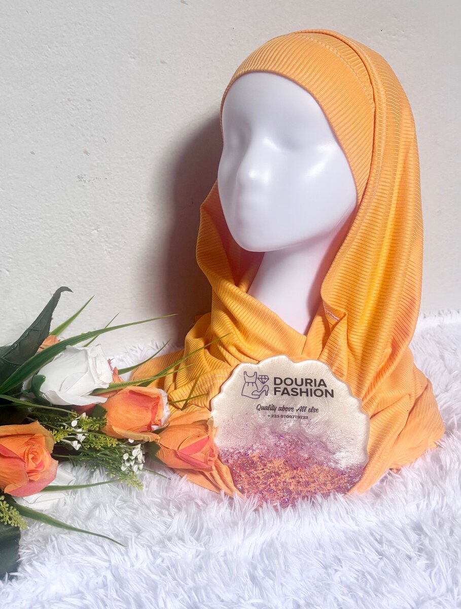 Voile et bonnet en jersey cort