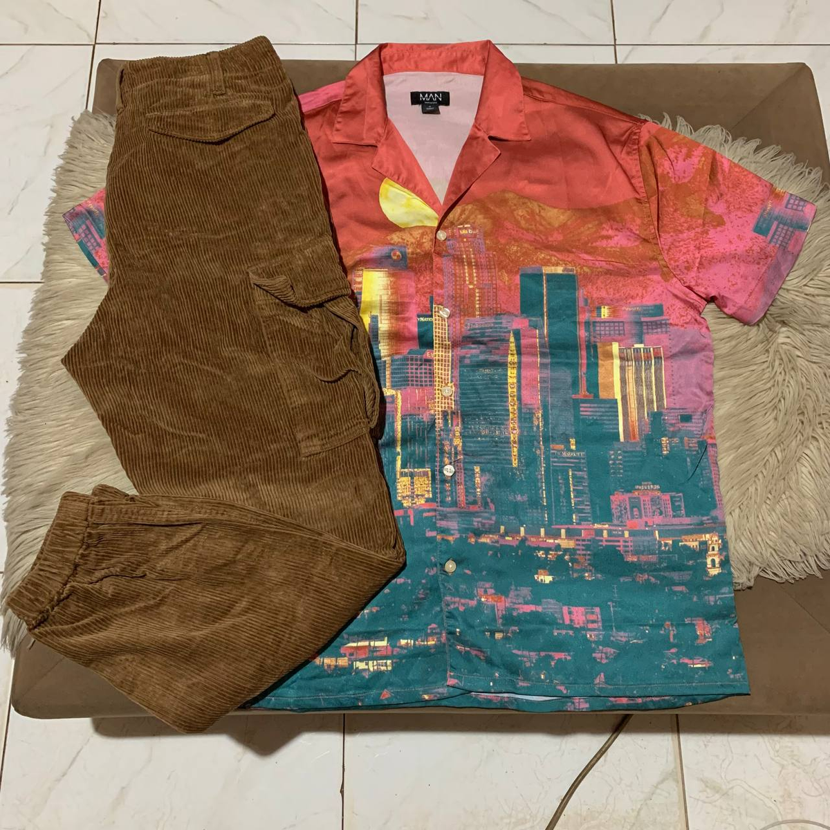 vintage short sleeves , long pants