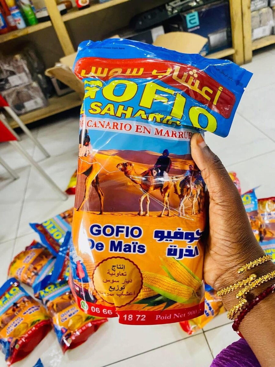 Gofio céréales prise de forme