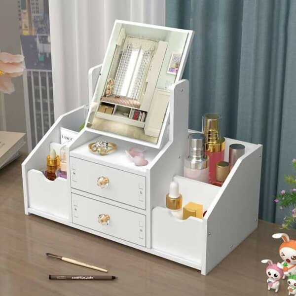 Organisateur de Maquillage en Bois