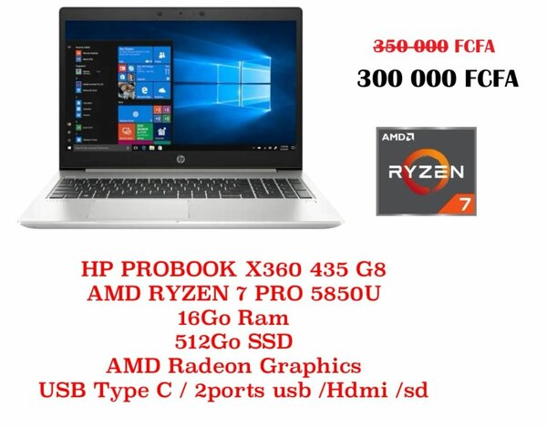 HP ProBook X360 435 G8