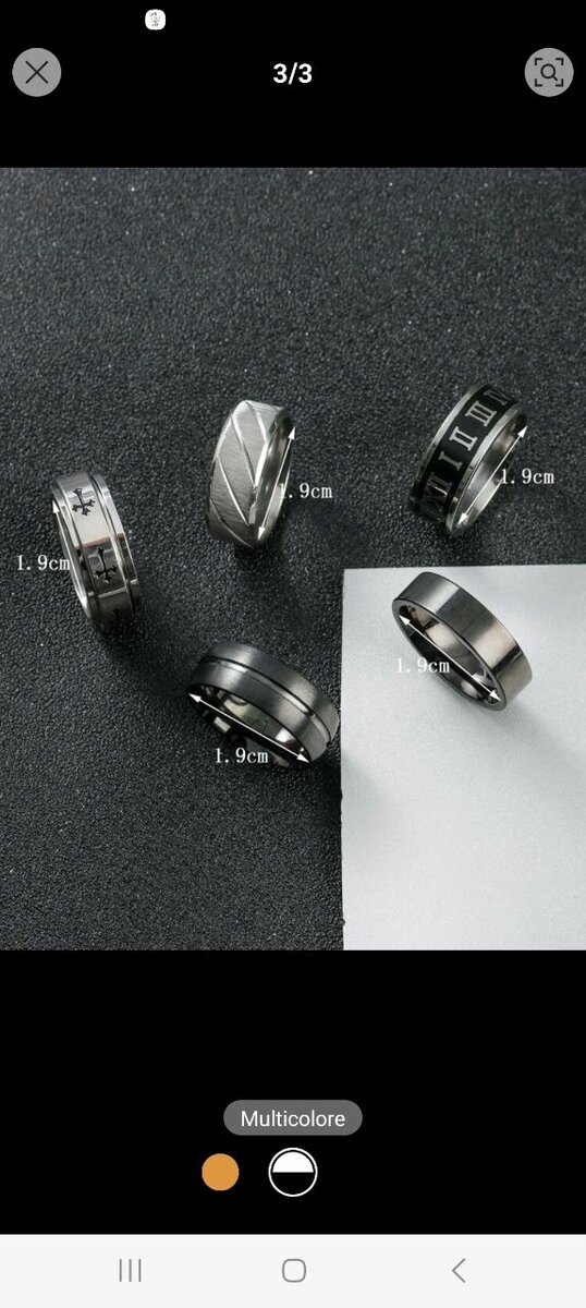 Bague en inox