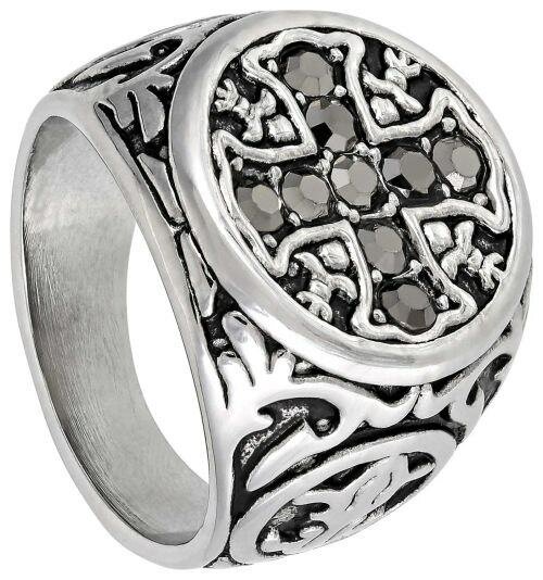 Bague chevalière style gothique