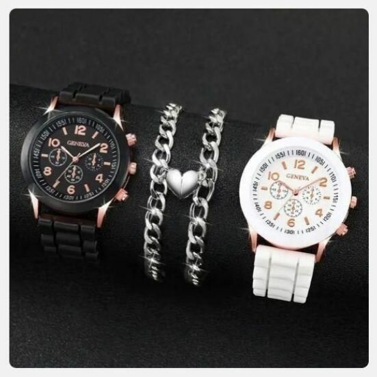 Montre plus bracelets couple