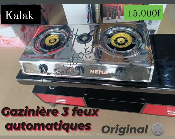Cuisinière à gaz 3 feux