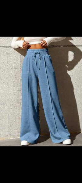 Pantalons larges taille haute