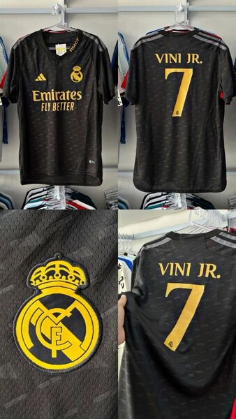 Maillot de Real Madrid Rose et Noir