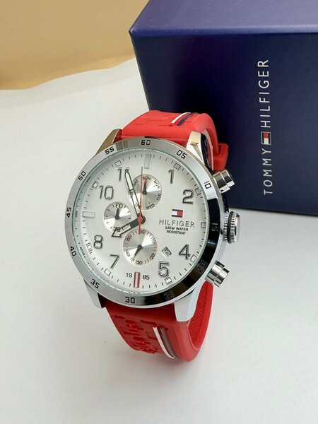 Montre Chronographe Homme Rouge