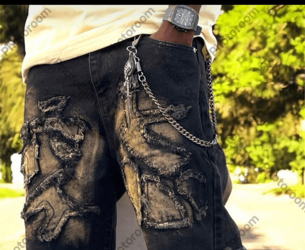 Jeans délavés tendance homme