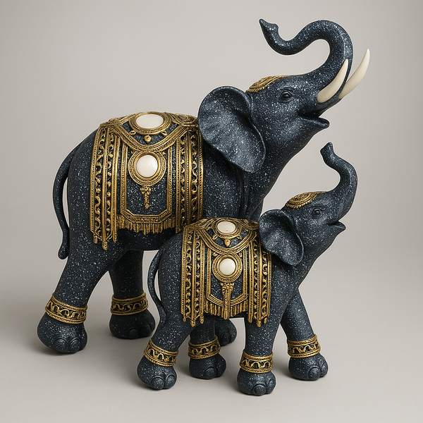 Sculptures décoratives d'éléphants