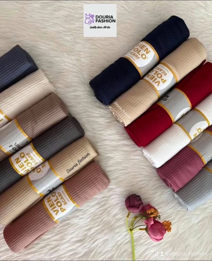 Hijab en jersey cortelé Premium