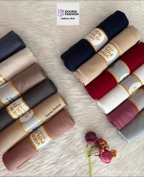 Hijab en jersey cortelé Premium
