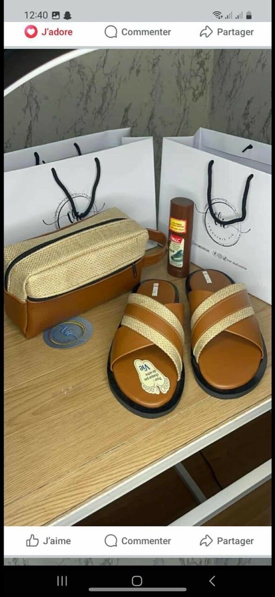 Chaussons élégants pour hommes
