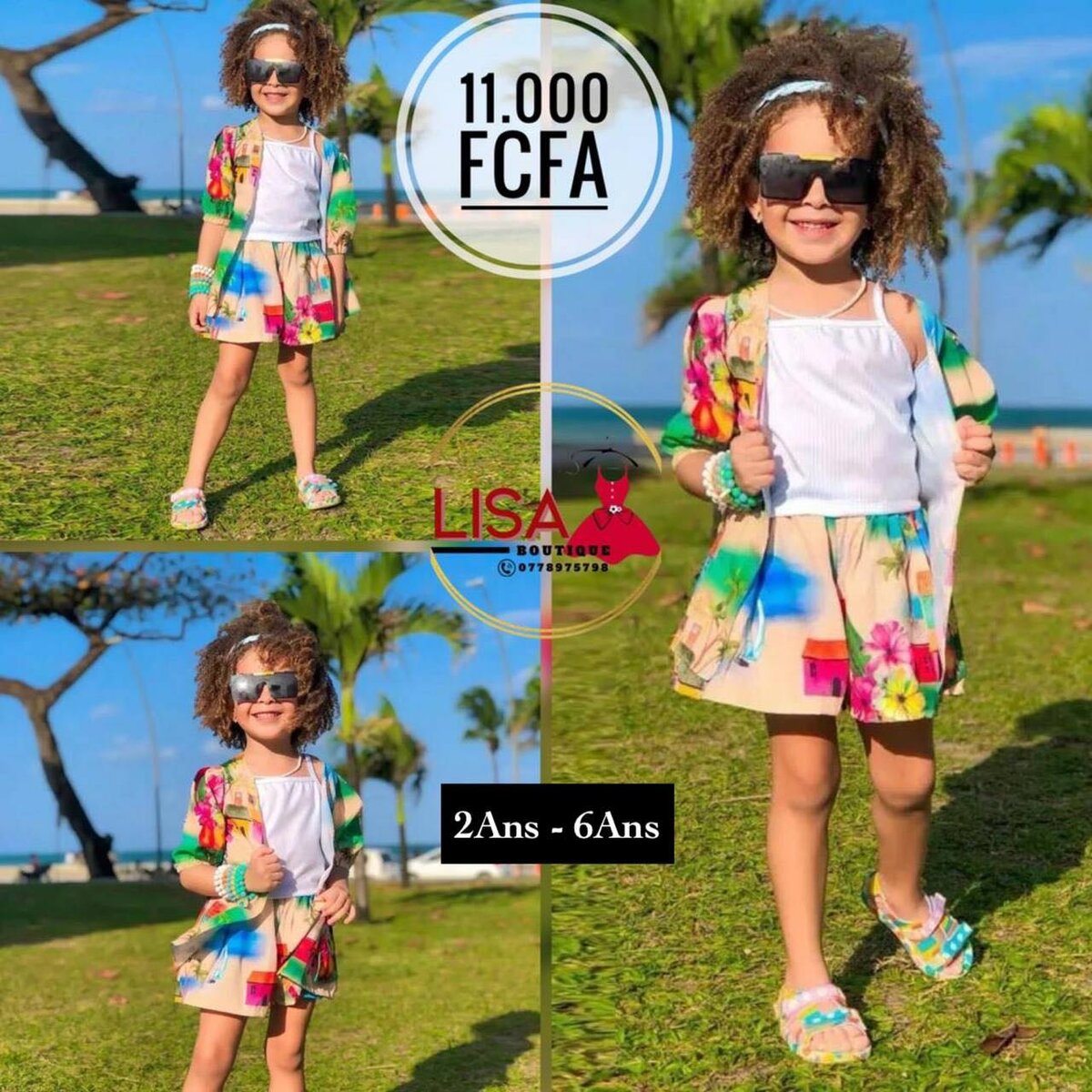 Ensemble 3 pièces jupe culotte