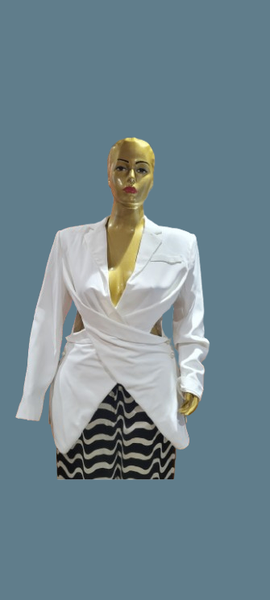 Veste Blanche Élégante Femme