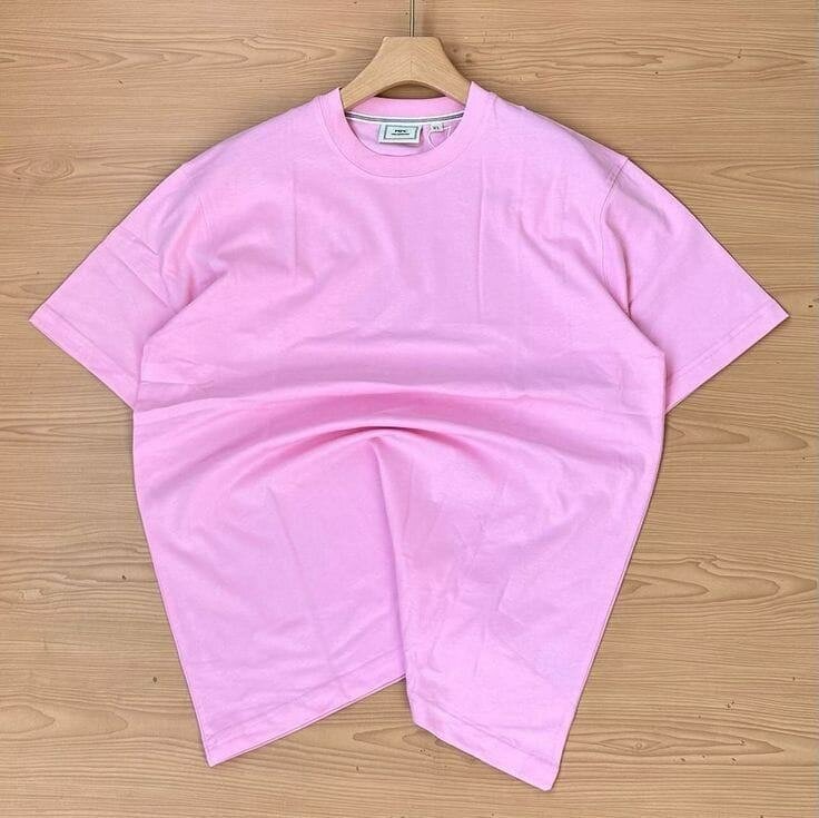 T-shirt rose unisexe confortable