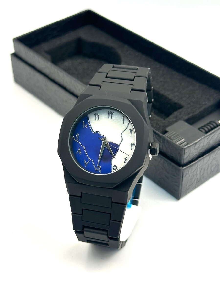 Montre élégante minimaliste noire