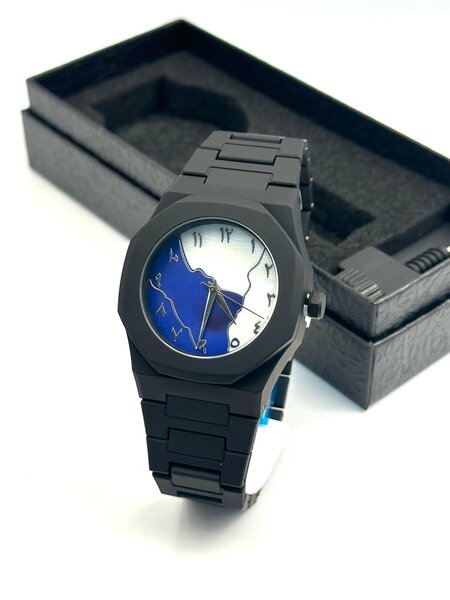 Montre élégante minimaliste noire