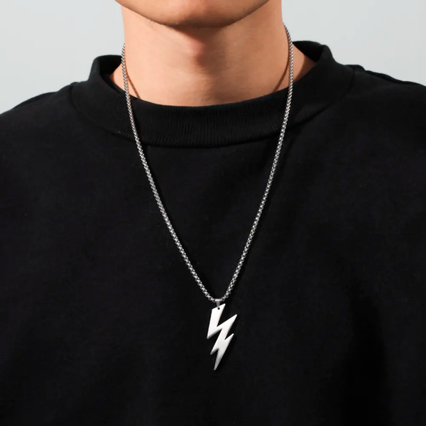 Collier Foudre Argenté