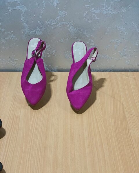 Pink Fling Back Sandals