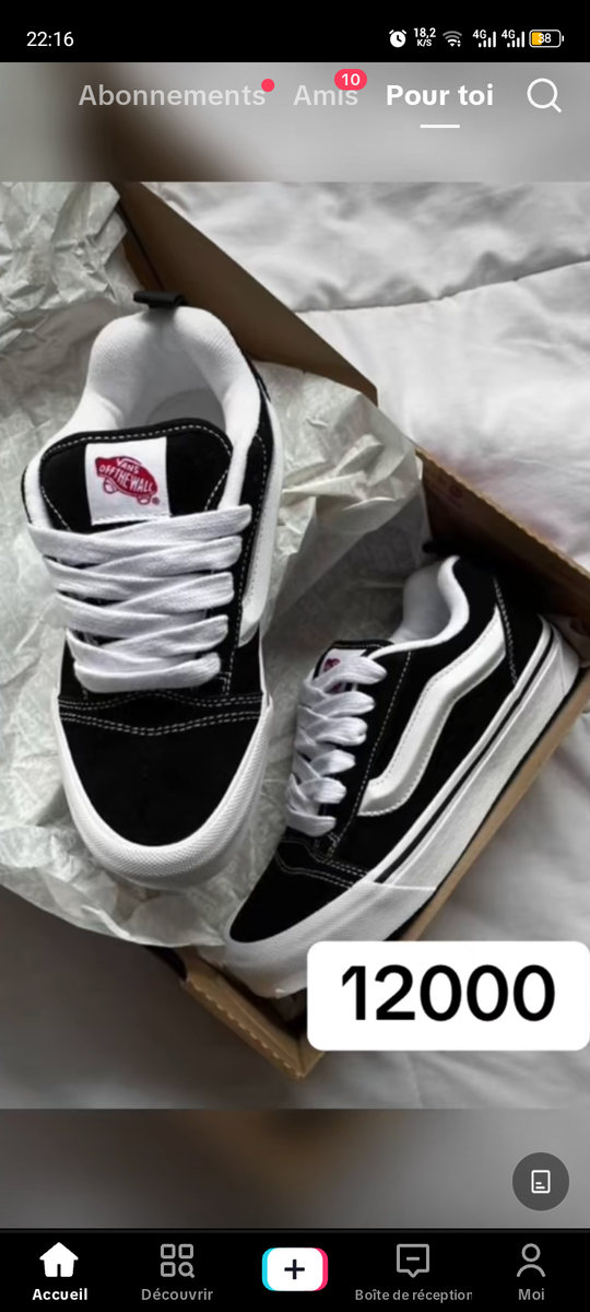 Chaussures de skate homme noires