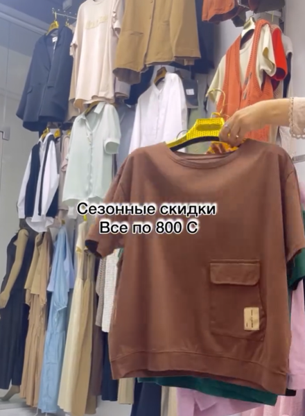 футболка коричневая