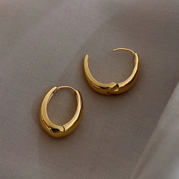 Boucles d'oreilles croissant chic