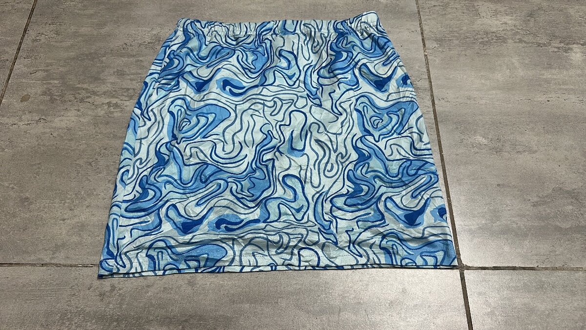 Jupe Imprimé Bleu Énergique