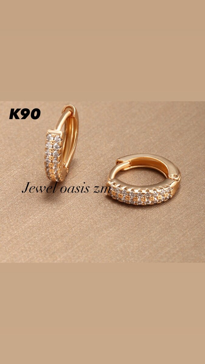 Gold earrings