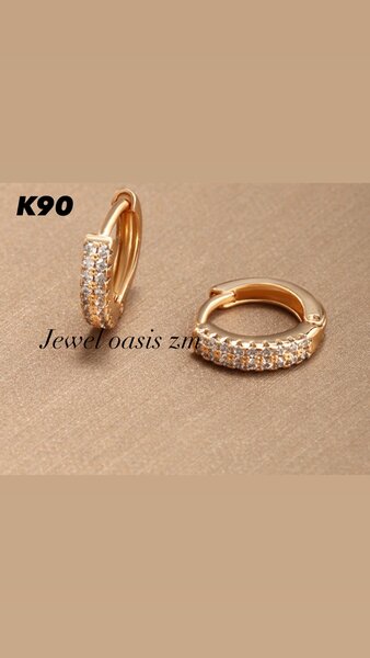 Gold earrings