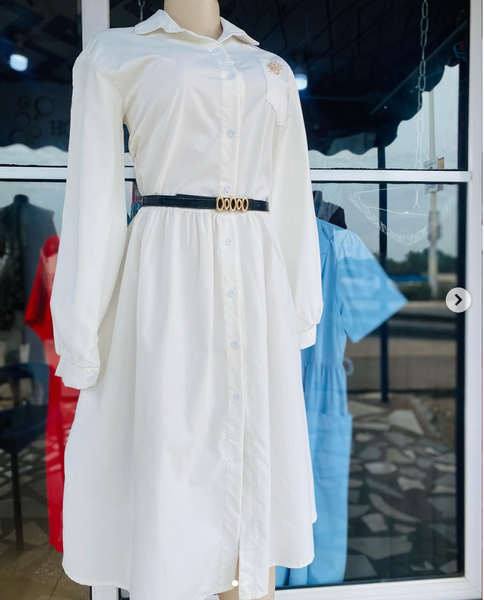 white dress