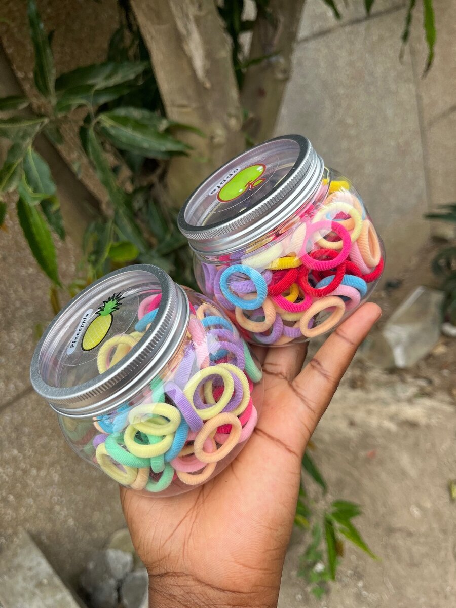 Lot de 200 Élastiques à Cheveux Colorés