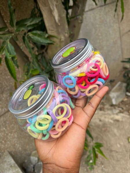 Lot de 200 Élastiques à Cheveux Colorés