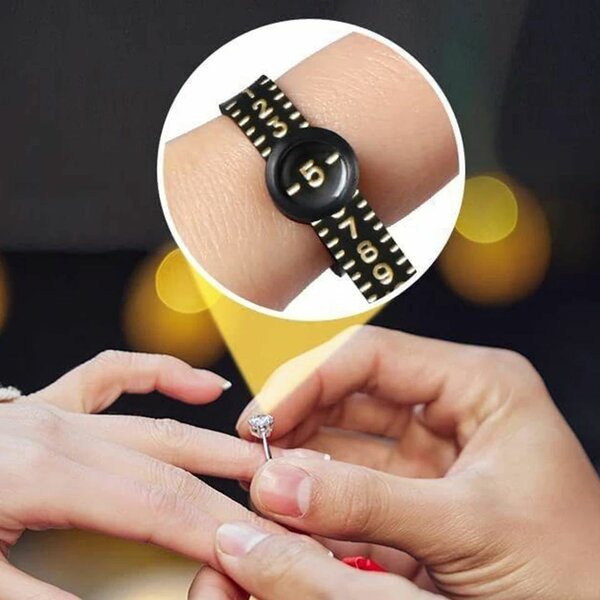 Finger measurements for ring sizes