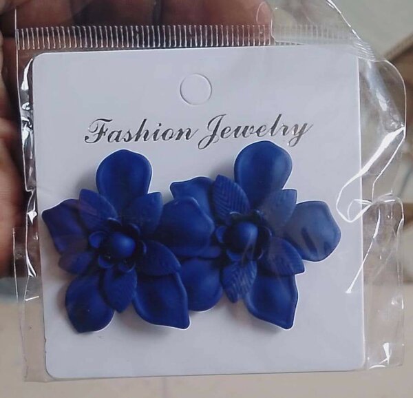 Boucles d'oreilles fleurs perles