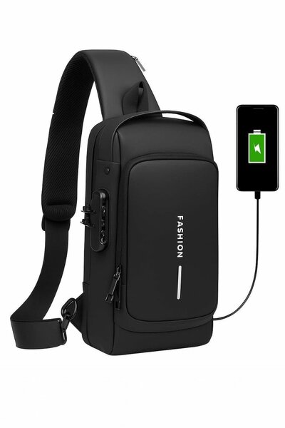 Sacoche Bandoulière Antivol USB