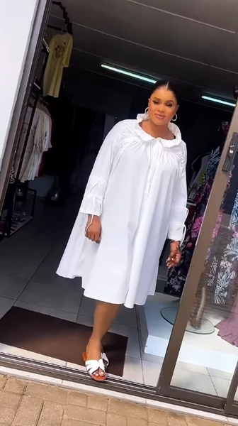 Women's white dress