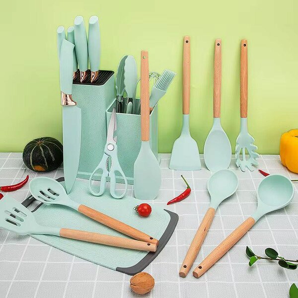 Ensemble d'ustensiles de cuisine élégant