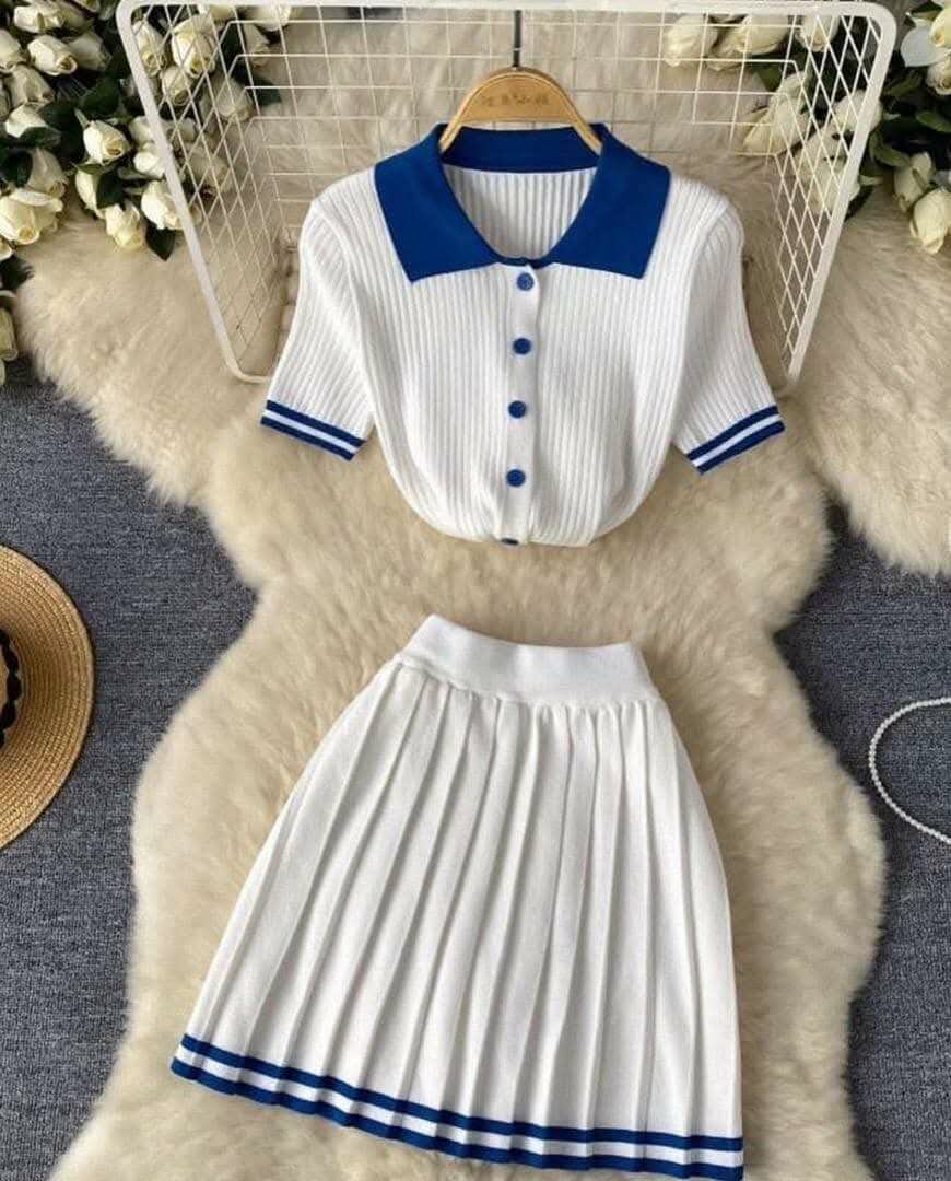 Ensemble Jupe et Haut Élégant