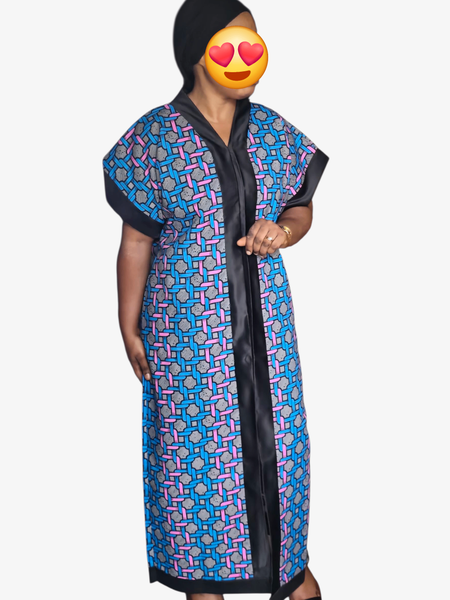 Robe longue en wax élégante