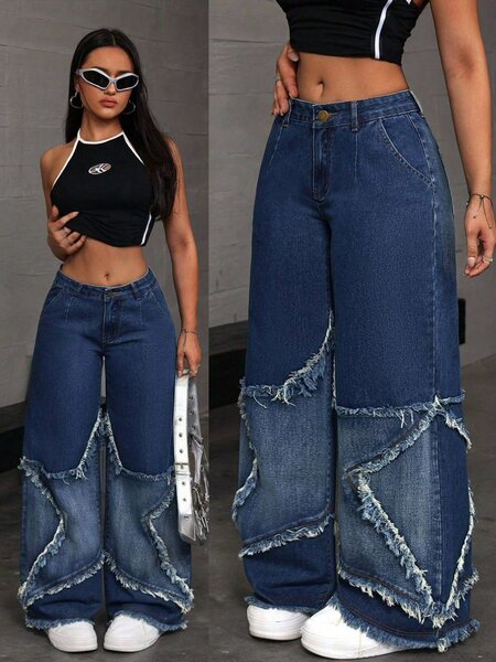 Jeans cargos pour femmes