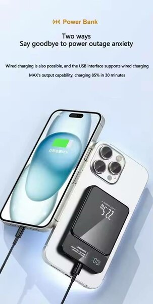 Power Bank sans Fil Rapide
