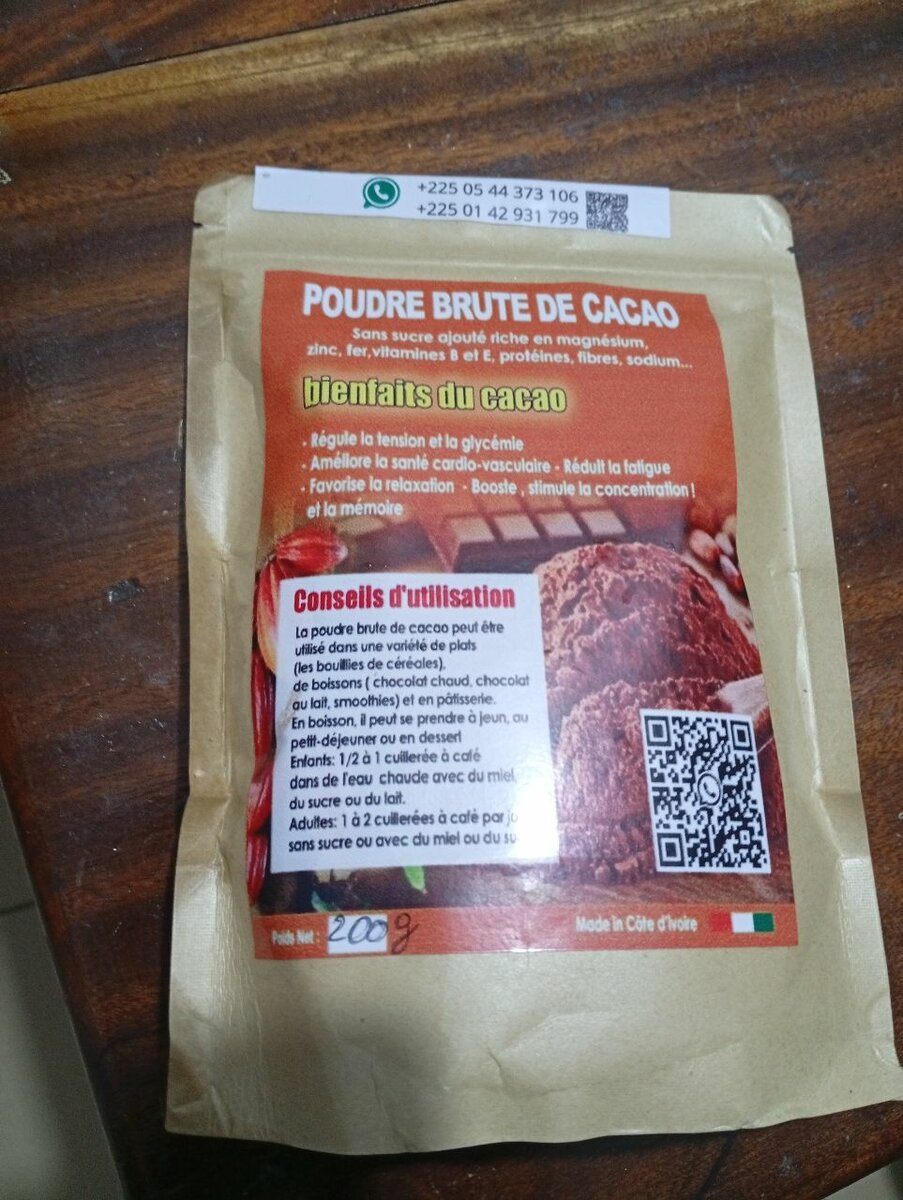 Poudre de Cacao Brut 170g