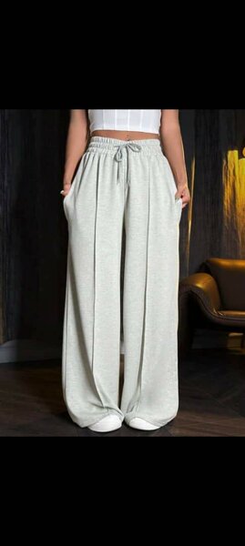 Pantalons larges taille haute