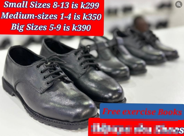 black lace-up shoes