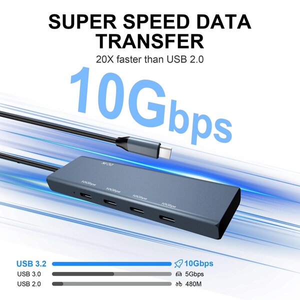 Hub USB-C 5-en-1 Super Vitesse