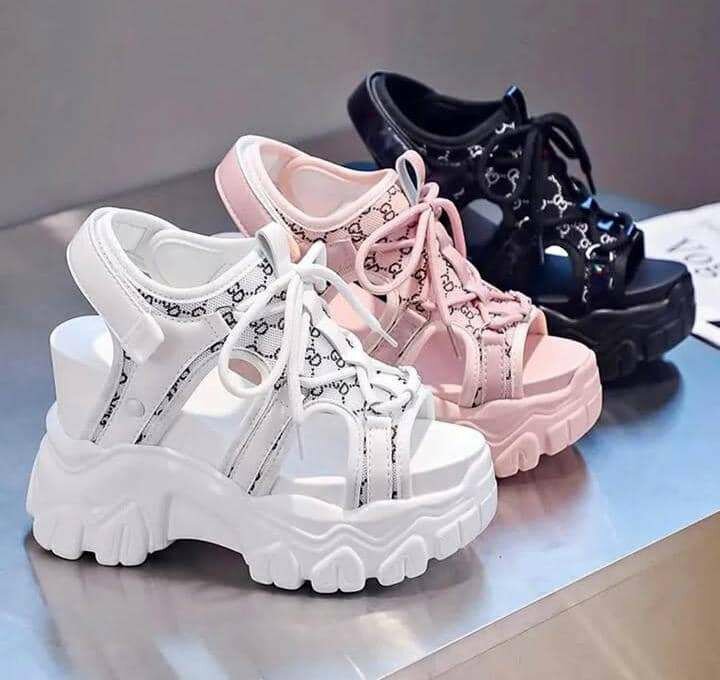 Sandales Compensées Stylées Femme