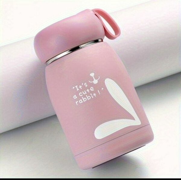 Gourde Thermos Lapin Rose