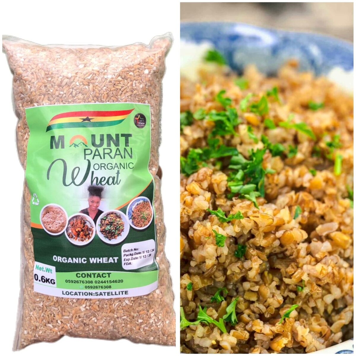Organic wheat