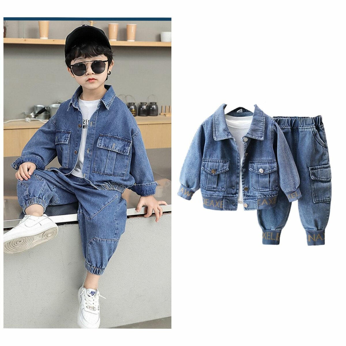 Ensemble Jean mixe( garçon et fille)
